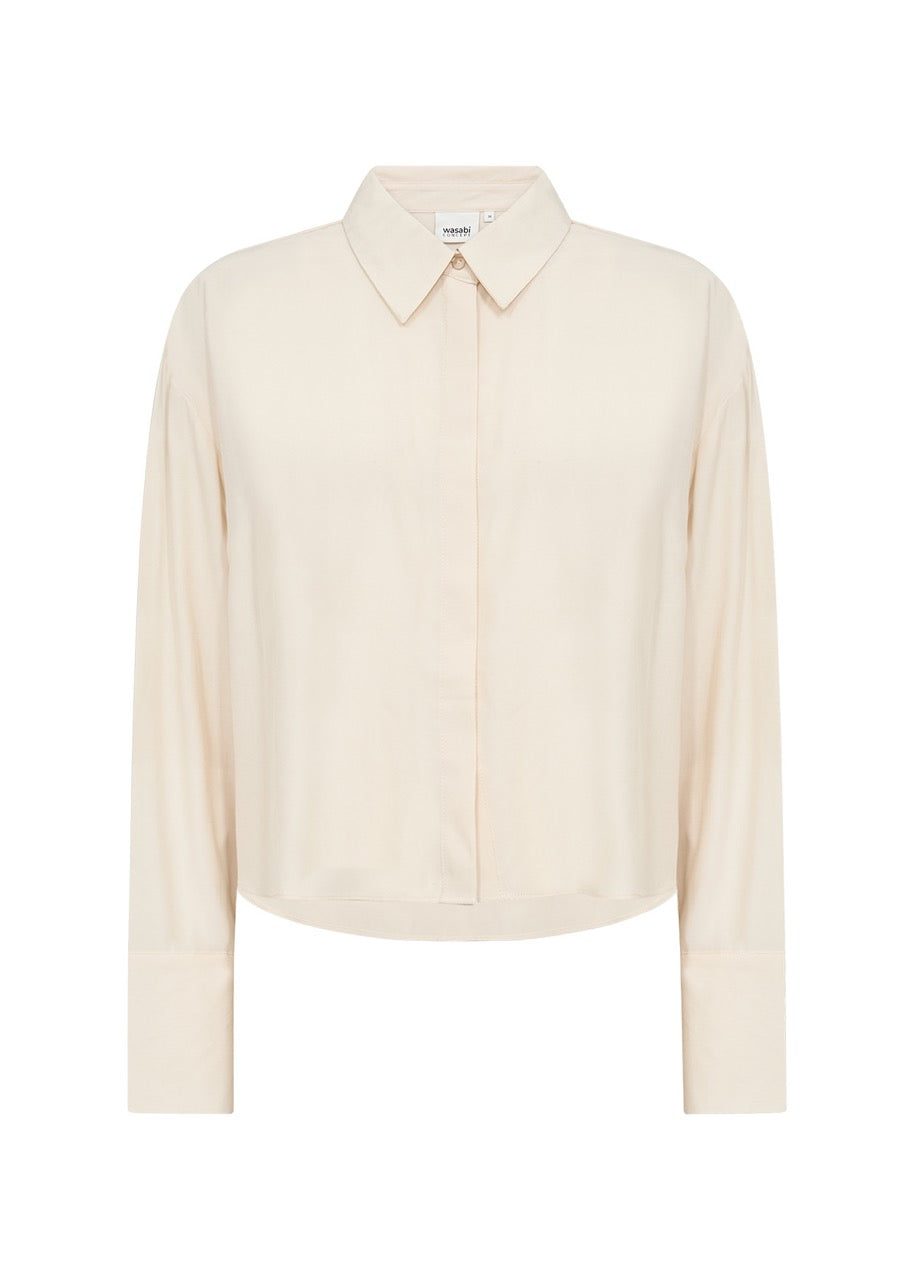 hvid skjorte Wasabi WA-CRISTA 1 Skjorte Cream