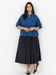 WASABI  wa-caia 12 bluse Medium Blue Denim