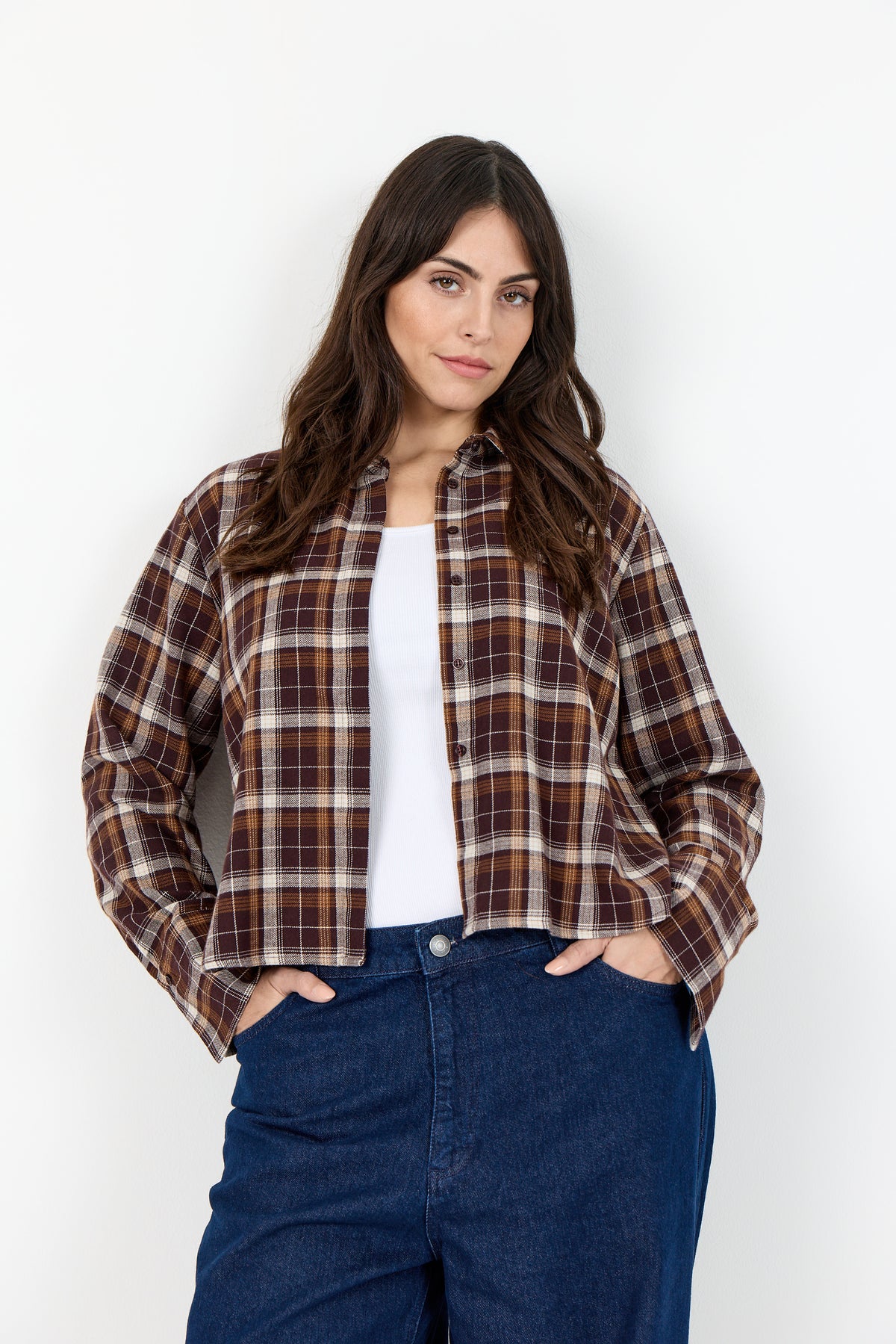 Wasabi Concept Plussize - WA-JEROME -  Chocolate Plum Combi