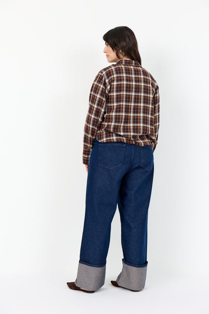 Wasabi Concept Plussize - WA-JEROME -  Chocolate Plum Combi