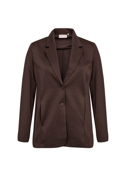klassisk brun blazer med to knapper foran. Wasabi WA-SINA 1 Blazer Hot Fudge