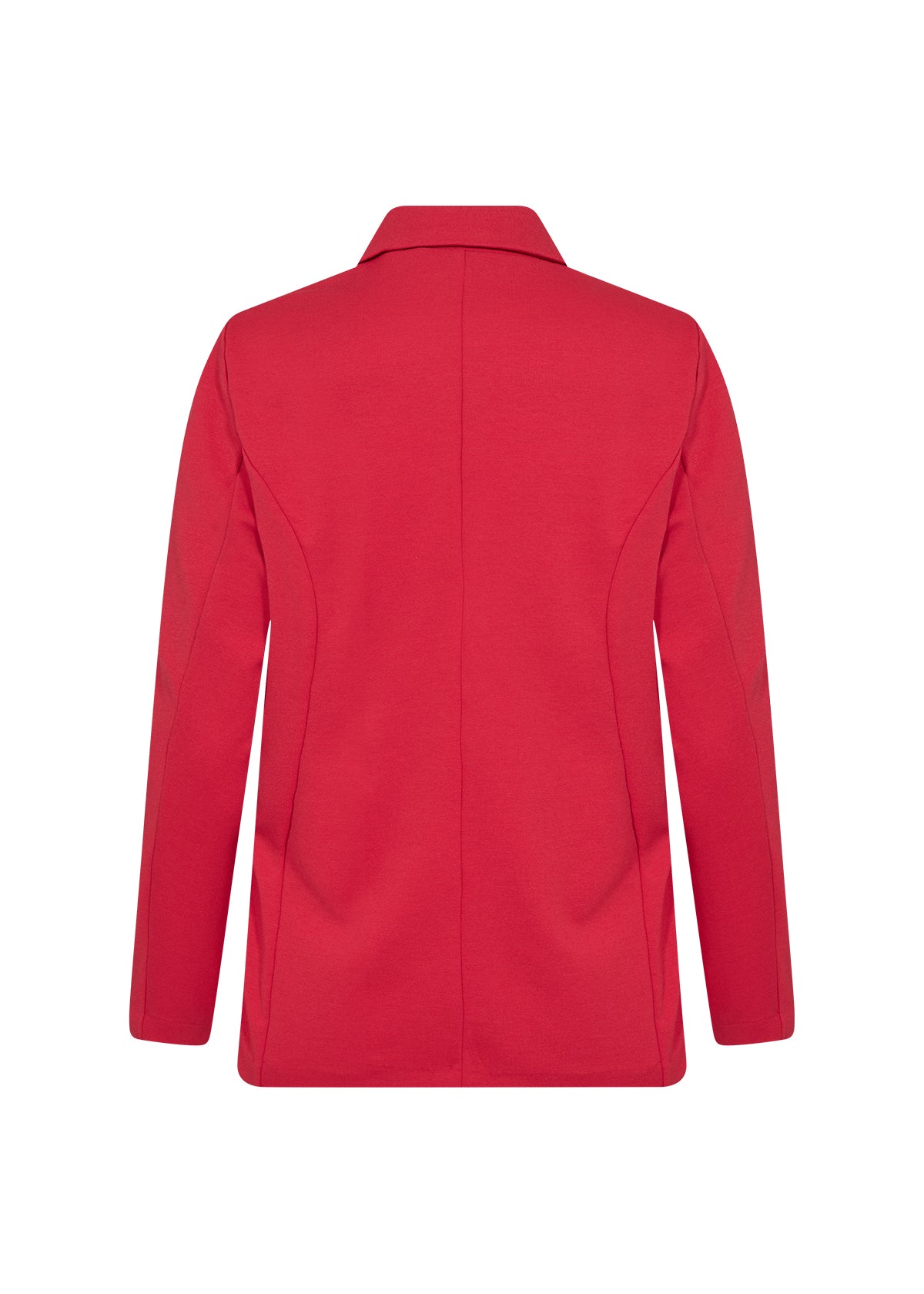 plussize klassisk rød blazer med to knapper foran. Wasabi WA-SINA 1 LIPSTICK