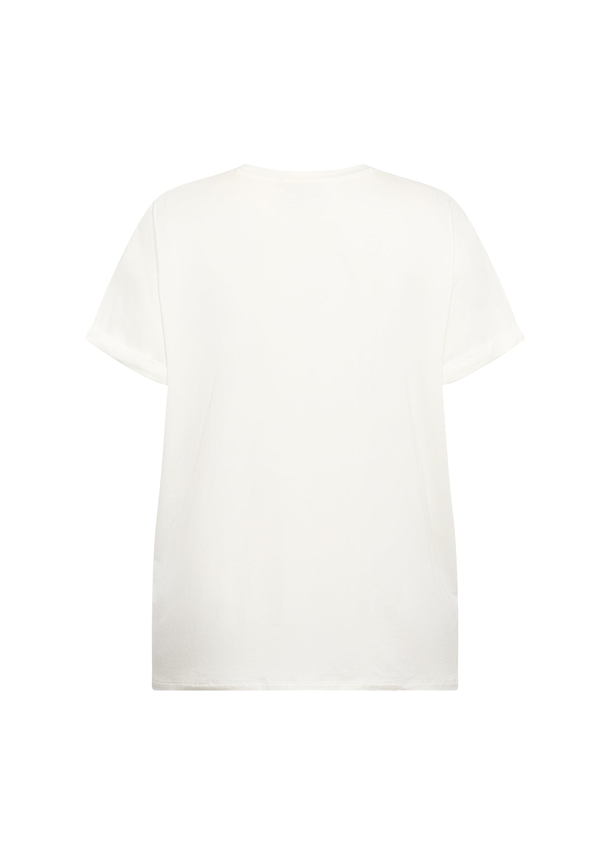 Wasabi Offwhite T-shirt WA-SIBILLE 7 hvid t-shirt med tekst foran