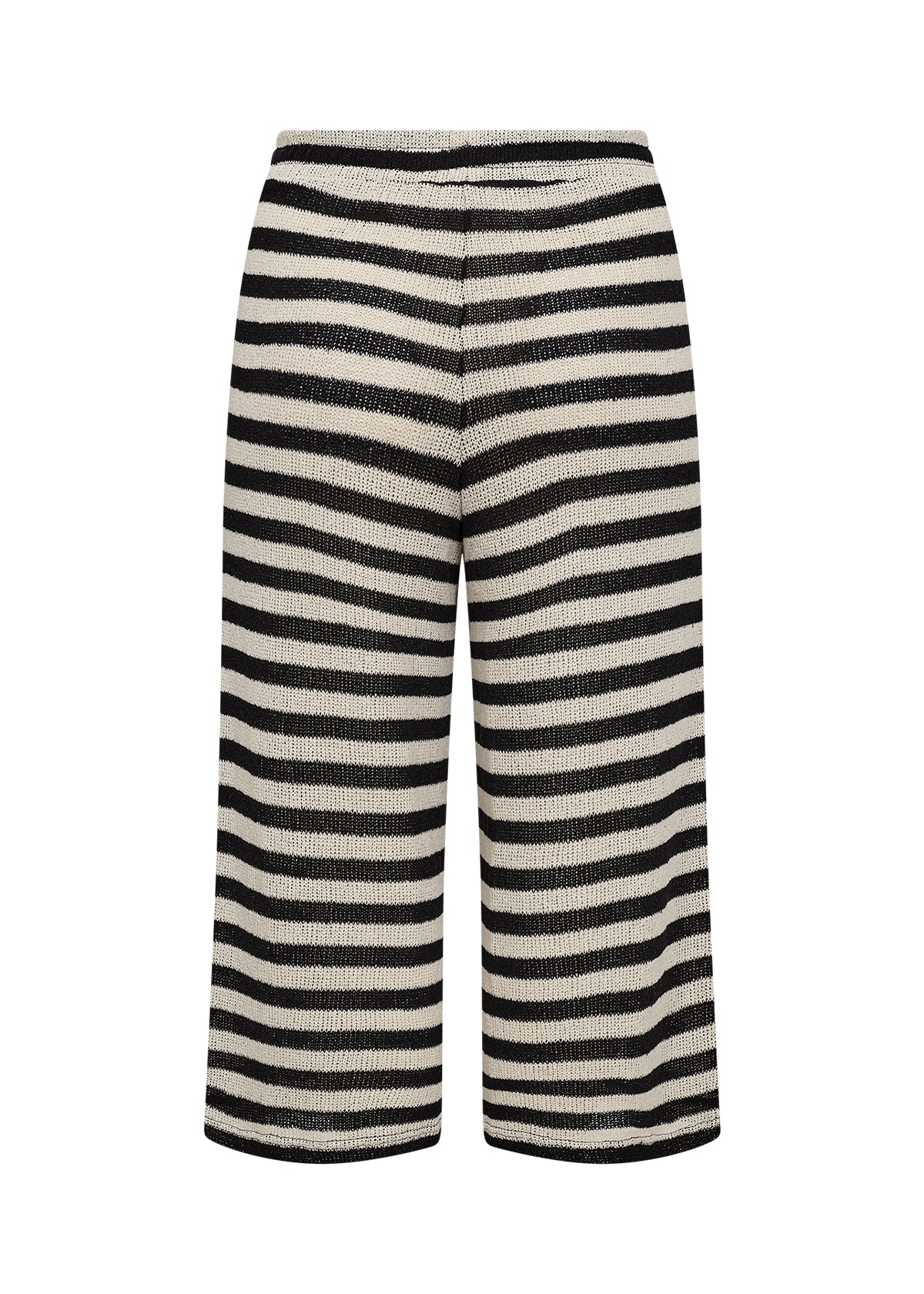 bagsiden af afslappede stribet bukser Wasabi WA-MEGAN 3 Bukser Black Combi