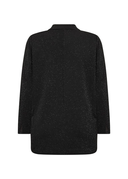 ryggen af sort glimtrende blazer Wasabi WA-SANJA 4 Blazer Black Combi