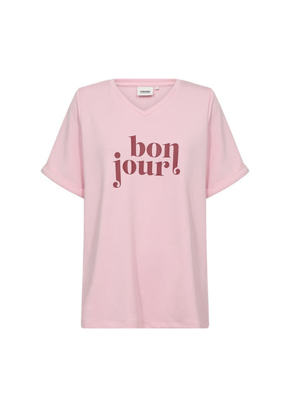 kortærmet lyserød t-shirt Wasabi WA-SABINA 71 T-shirt Rose