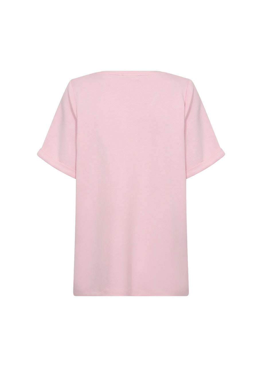 kortærmet lyserød t-shirt Wasabi WA-SABINA 71 T-shirt Rose