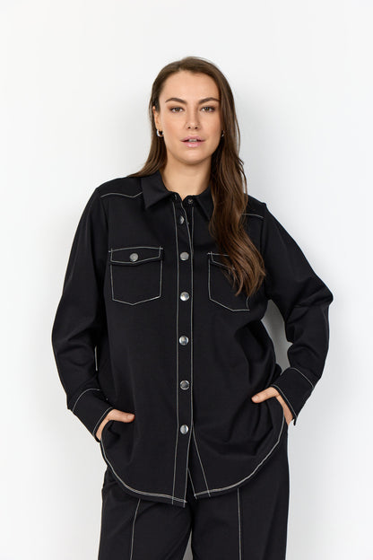 sort skjorte Wasabi WA-CHANIA 2 Skjorte Black