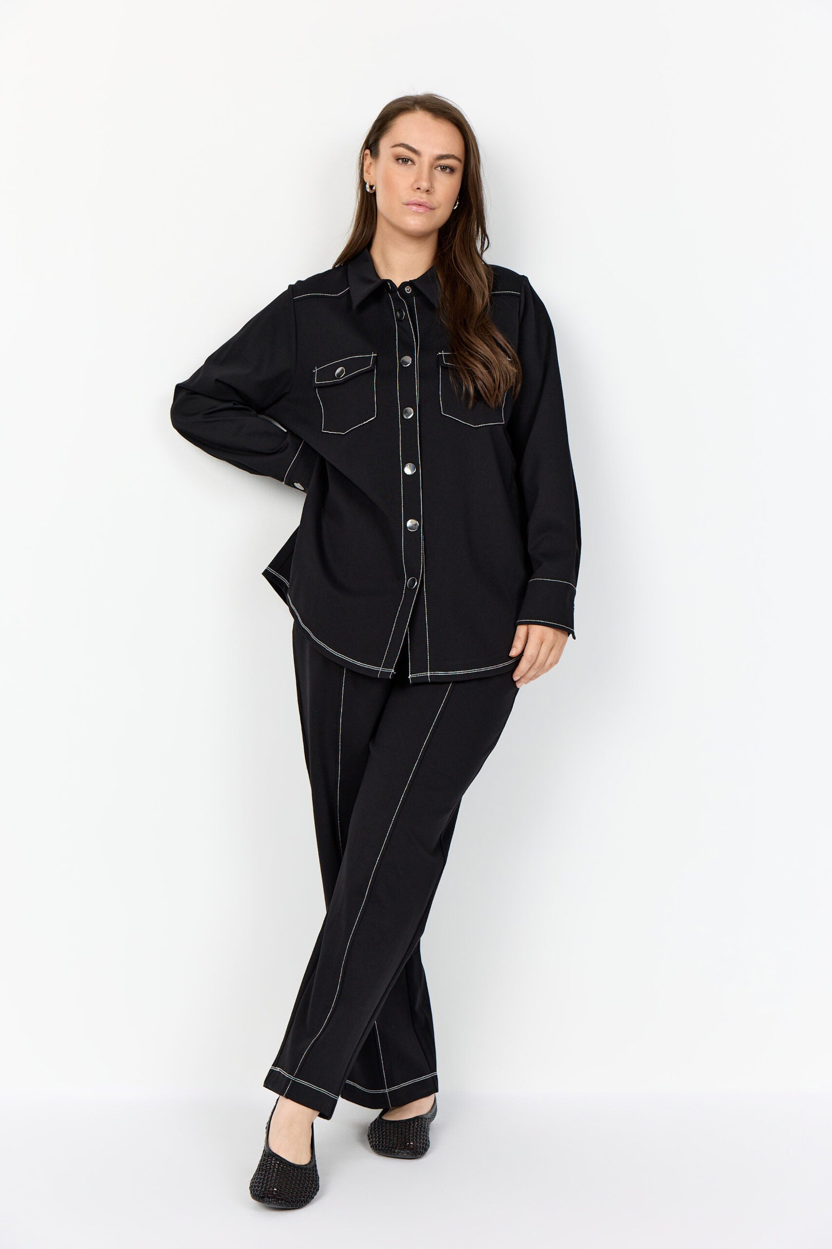 sort skjorte Wasabi WA-CHANIA 2 Skjorte Black