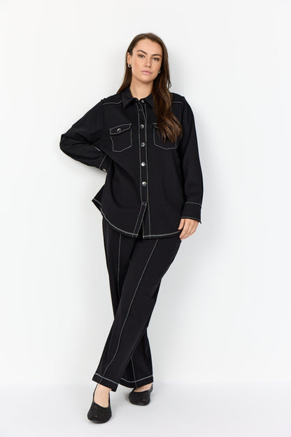 sort skjorte Wasabi WA-CHANIA 2 Skjorte Black