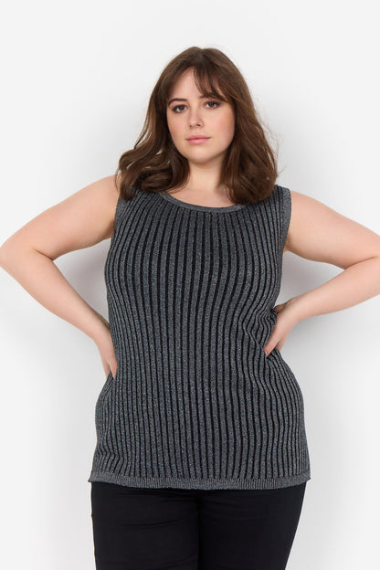 Wasabi Top WA-KIRI 1 strikket sølv top