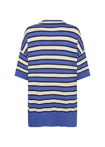 Wasabi Blue Pullover WA-SAMANDA STRIPE 2 stribet strik
