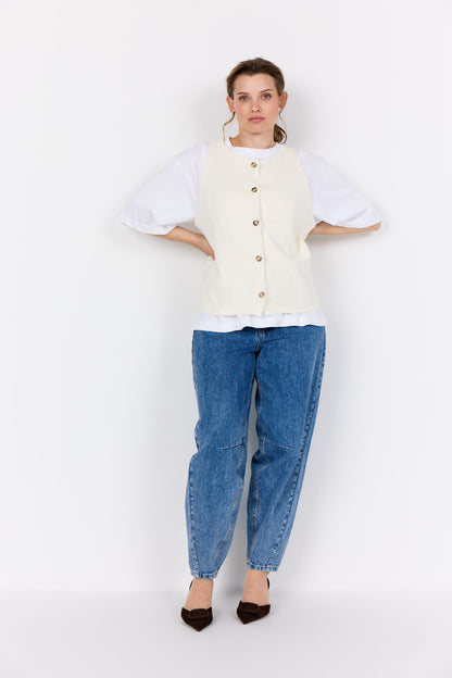 Wasabi Concept - WAISTCOAT - WA-SIKKA 5 - OFF-WHITE