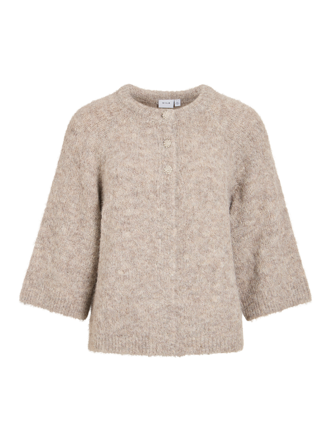 Vila - Vibows - Cardigan - Natural melange