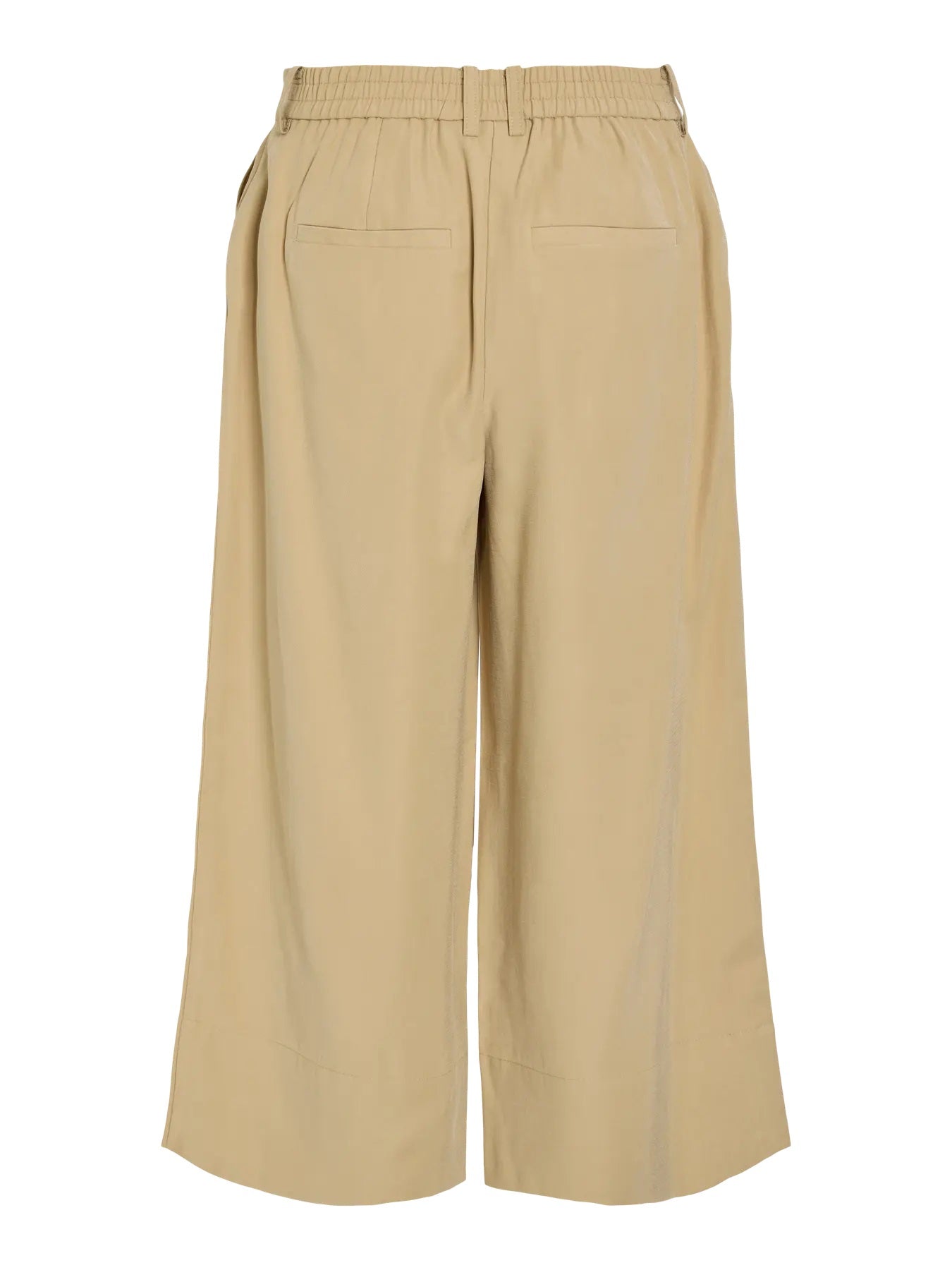 VIWINNIE IDA HW WIDE CULOTTE PANTS - Travertine