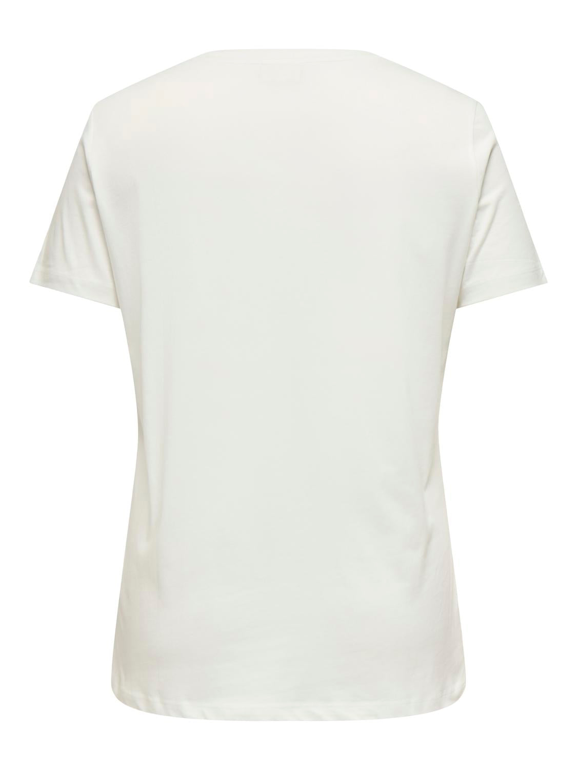Only Carmakoma - Carcruz - T-shirt - Cloud Dancer