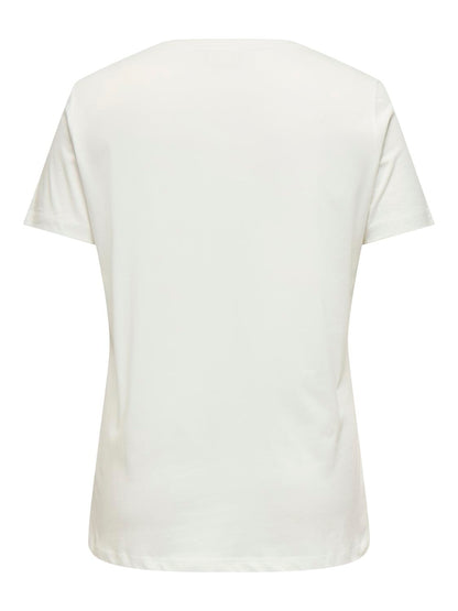Only Carmakoma - Carcruz - T-shirt - Cloud Dancer