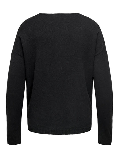 ONLY Carmakoma CARMARGARETA LS PULLOVER | Black