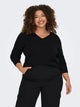 ONLY Carmakoma CARMARGARETA LS PULLOVER | Black