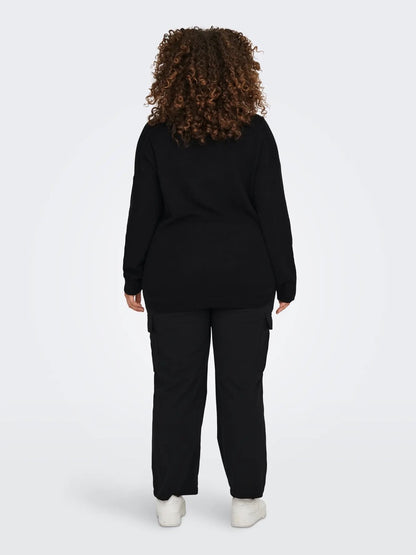 ONLY Carmakoma CARMARGARETA LS PULLOVER | Black