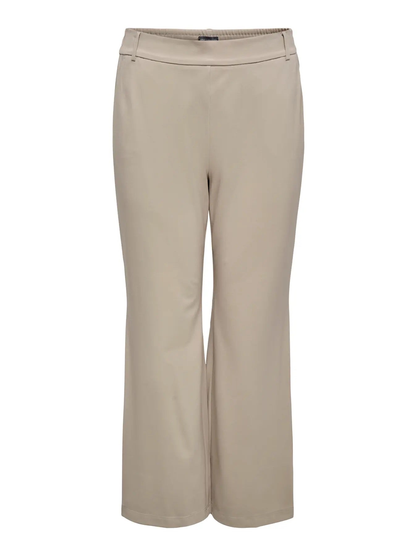 beige bukser ONLY Carmakoma CARGOLDTRASH Straight Pant Pure Cashmere