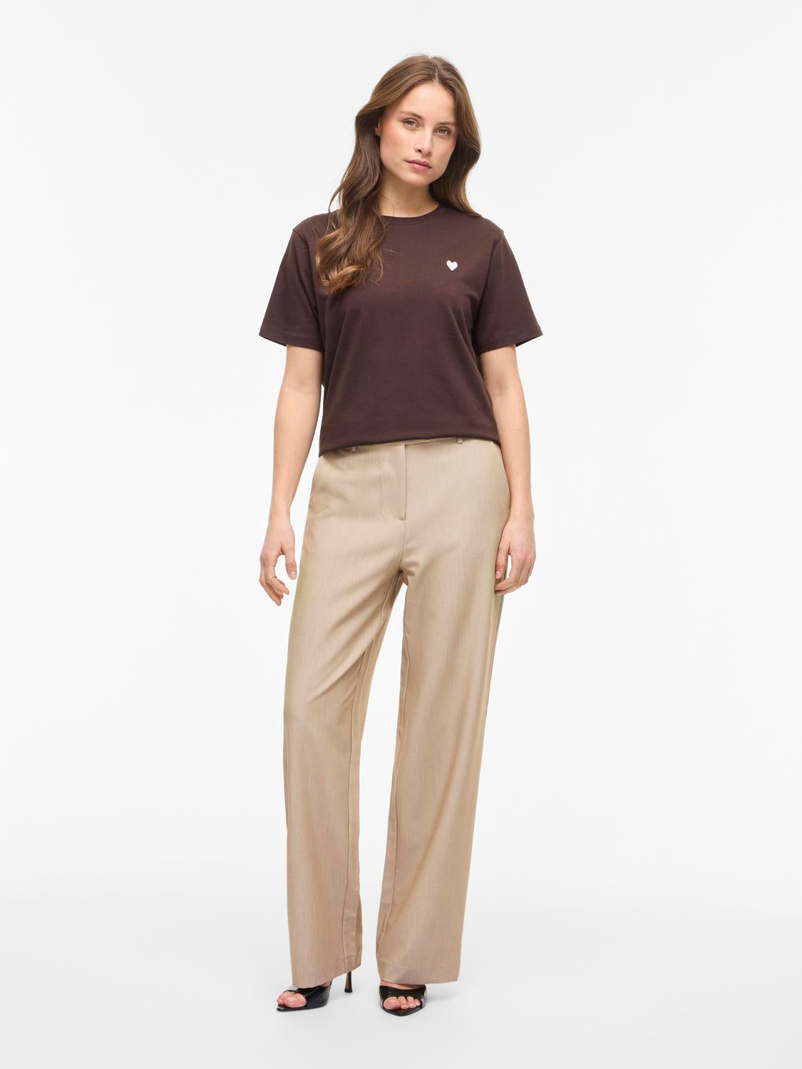 Vila - Vivora - T-shirt - Coffee Bean