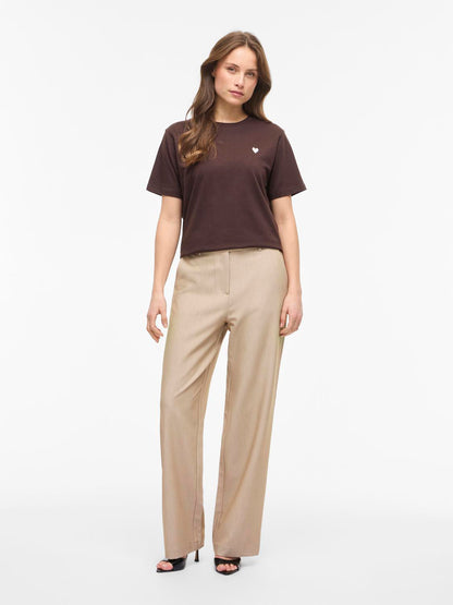 Vila - Vivora - T-shirt - Coffee Bean