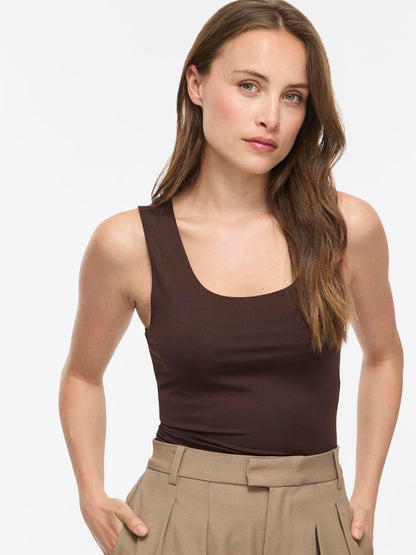 Vila - Vikenza - Tanktop - Coffee Bean