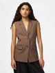 Pieces PCBLOSSOM SL BLAZER VEST - Coffee Quartz