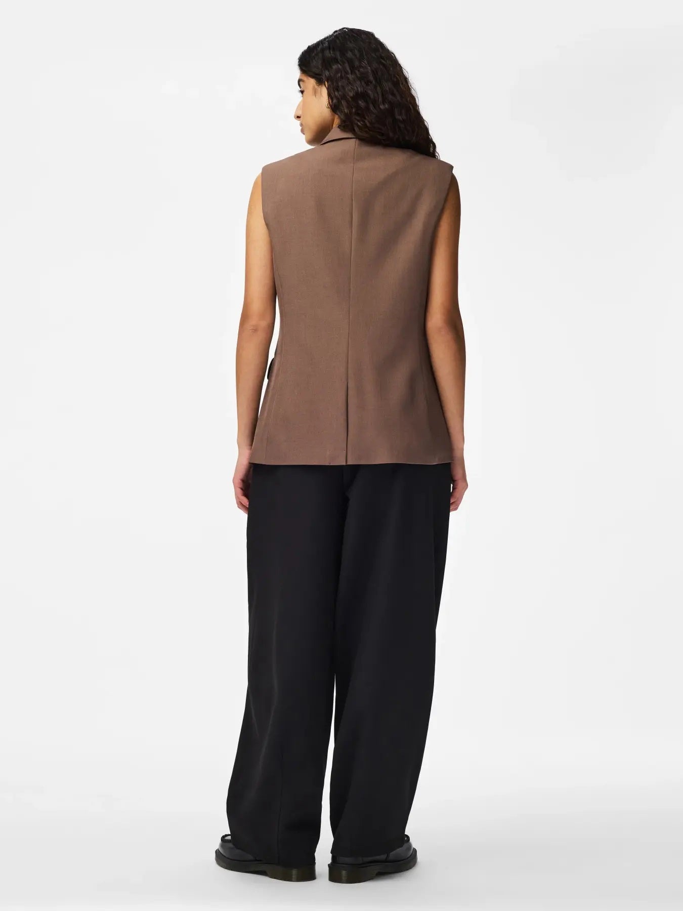 Pieces PCBLOSSOM SL BLAZER VEST - Coffee Quartz