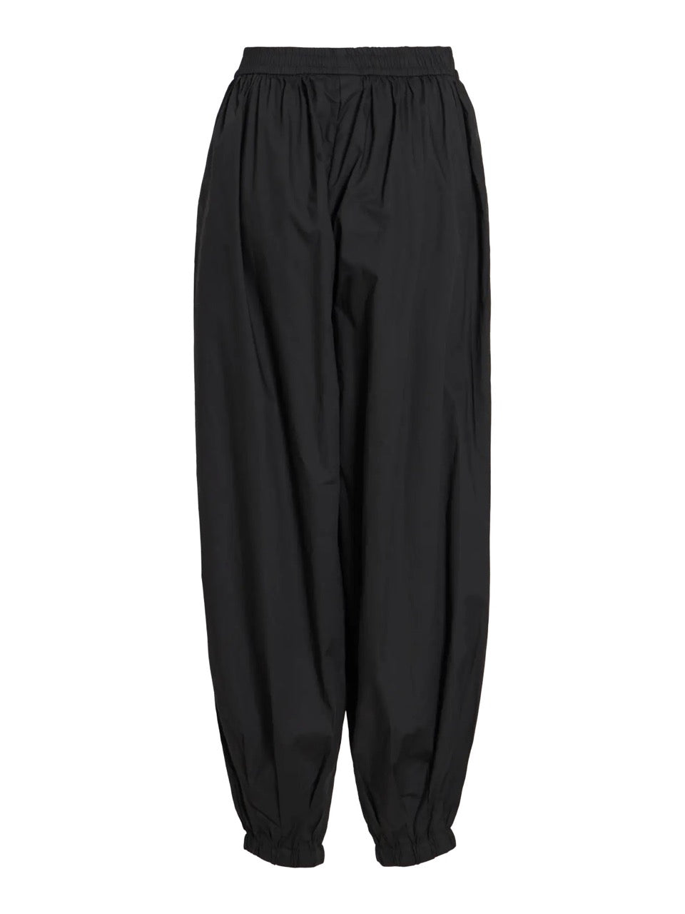 sorte bukser med elastik VILA VIEMILIE Parachute Pants Black