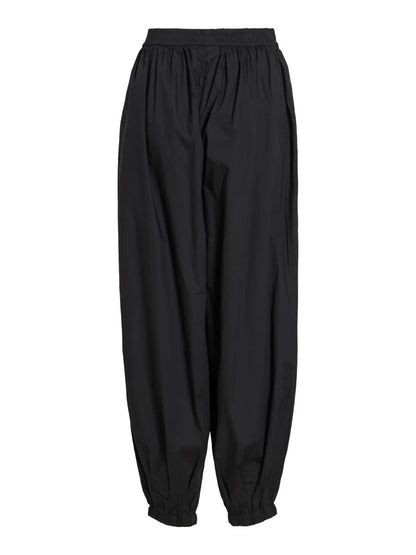 sorte bukser med elastik VILA VIEMILIE Parachute Pants Black