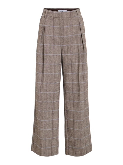mønstrede bukser VILA VICELIN Hw Wide Tailored Pants