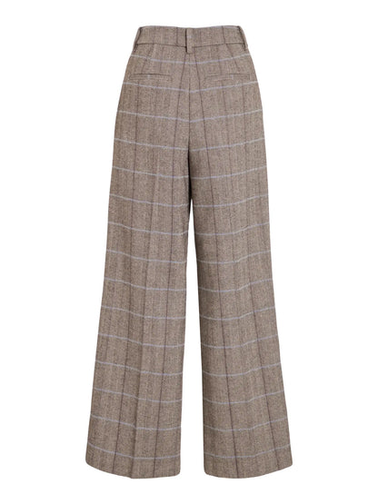 mønstrede bukser VILA VICELIN Hw Wide Tailored Pants
