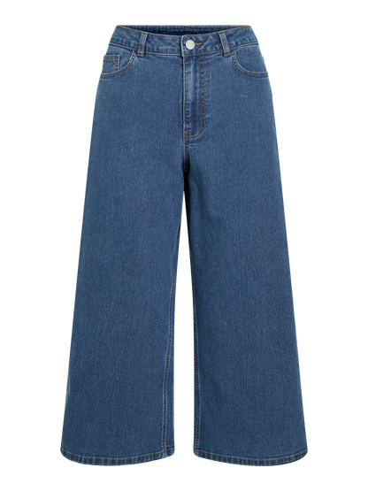 Vila - Vimalika - Culotte shorts - Medium blue denim