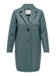 lang jakke frakke i grøn nuance ONLY Carmakoma CARCARRIE Coat Balsam Green Melange