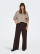 CARSANIA BUTTON PANT JRS PNT NOOS | brun