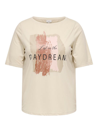 Only Carmakoma - Carnicky - T-shirt - Oatmeal