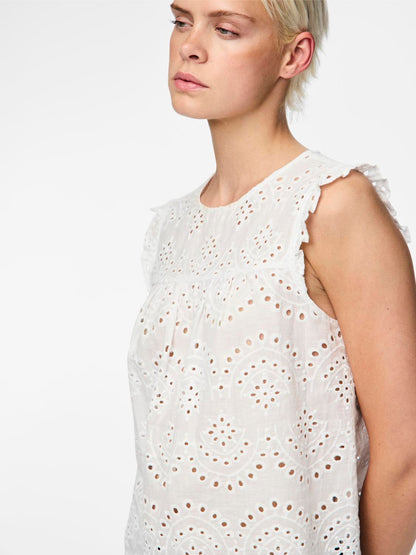 PIECES PCVILDE SL TOP NOOS | Bright White