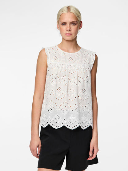 PIECES PCVILDE SL TOP NOOS | Bright White