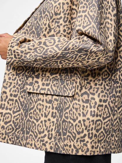 PIECES PCFIA LS LOOSE DENIM BLAZER D2D FSY | Black Leo