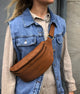 TREATS Cognac Agnes Leather Bumbag