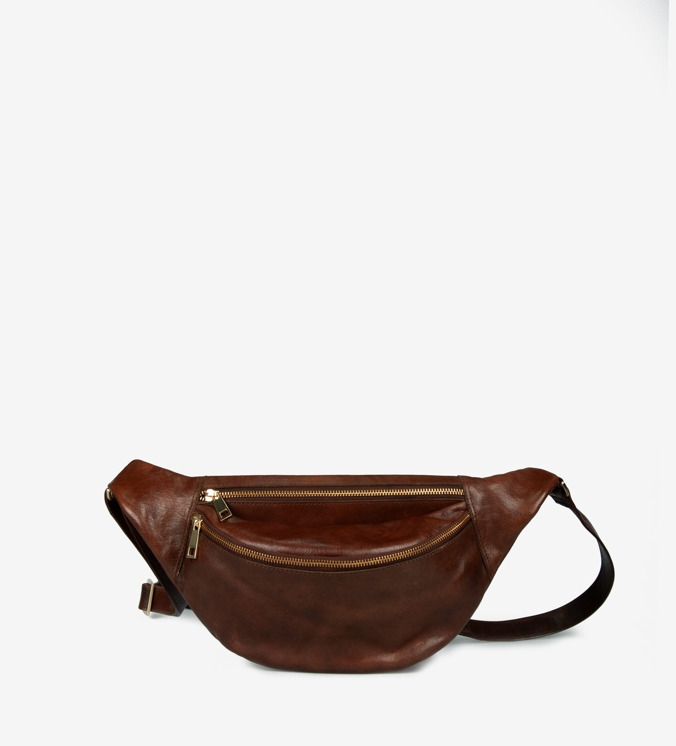 TREATS Brown Aya Flow Leather Bumbag