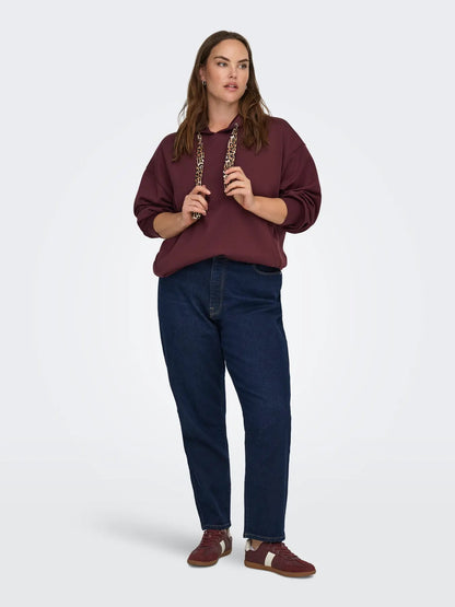 ONLY Carmakoma CARALINA LIFE LEO DETAIL HOOD BOX JRS | Decadent Chocolate Jose leo strings