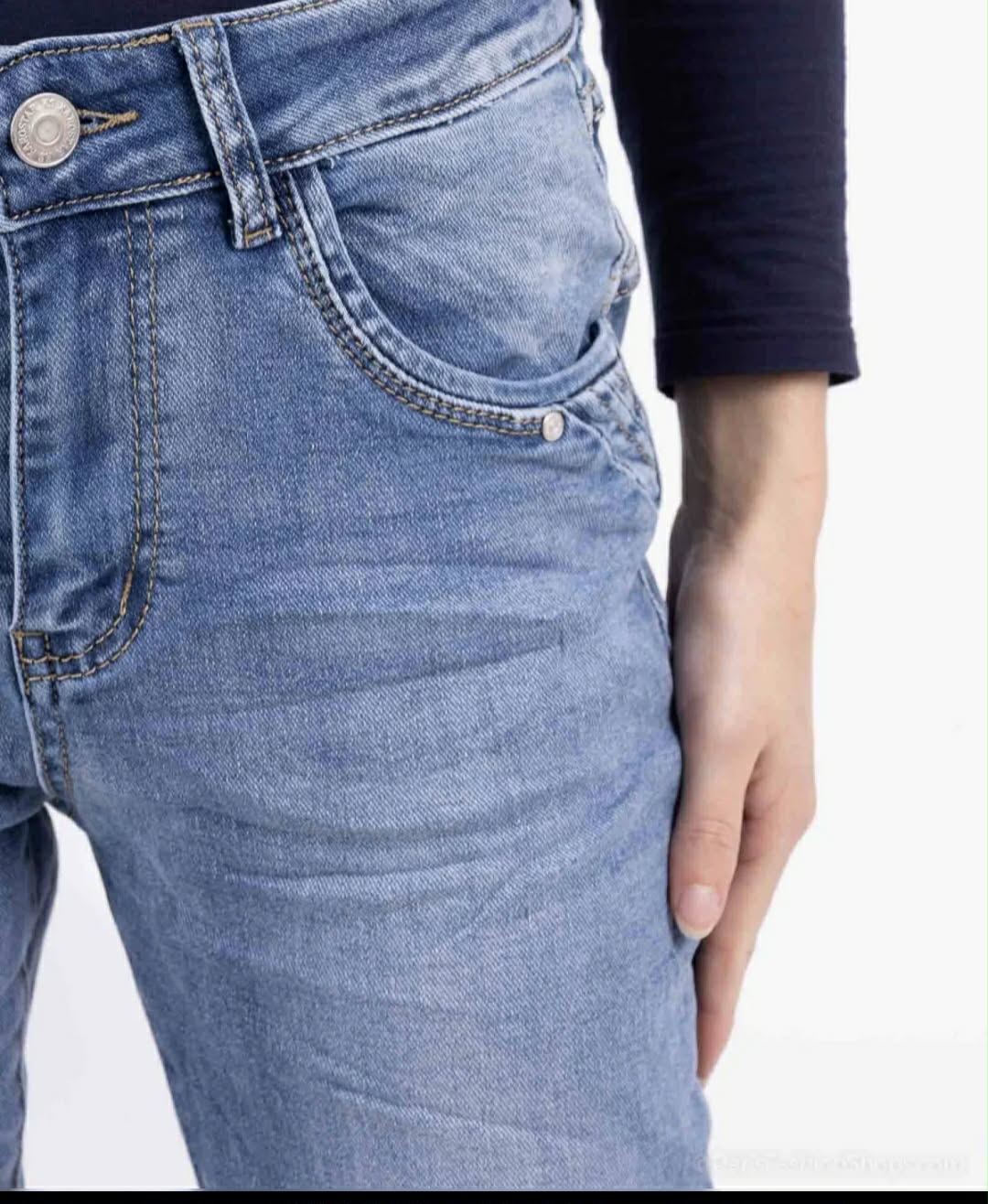 Karostar denim jeans LIGHT BLUE slim fit | KM2704