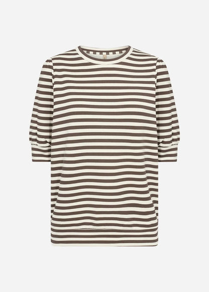 Soyaconcept SC-BARNI 44 stribet bluse | Brun/Beige