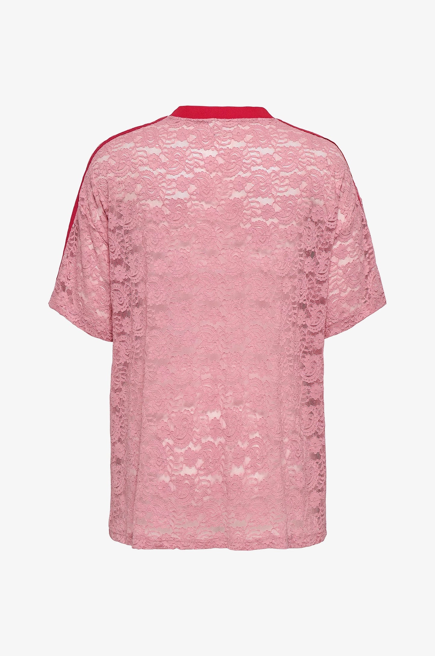 ONLY CARMAKOMA CARKIA S/S O-NECK LACE TEE JRS