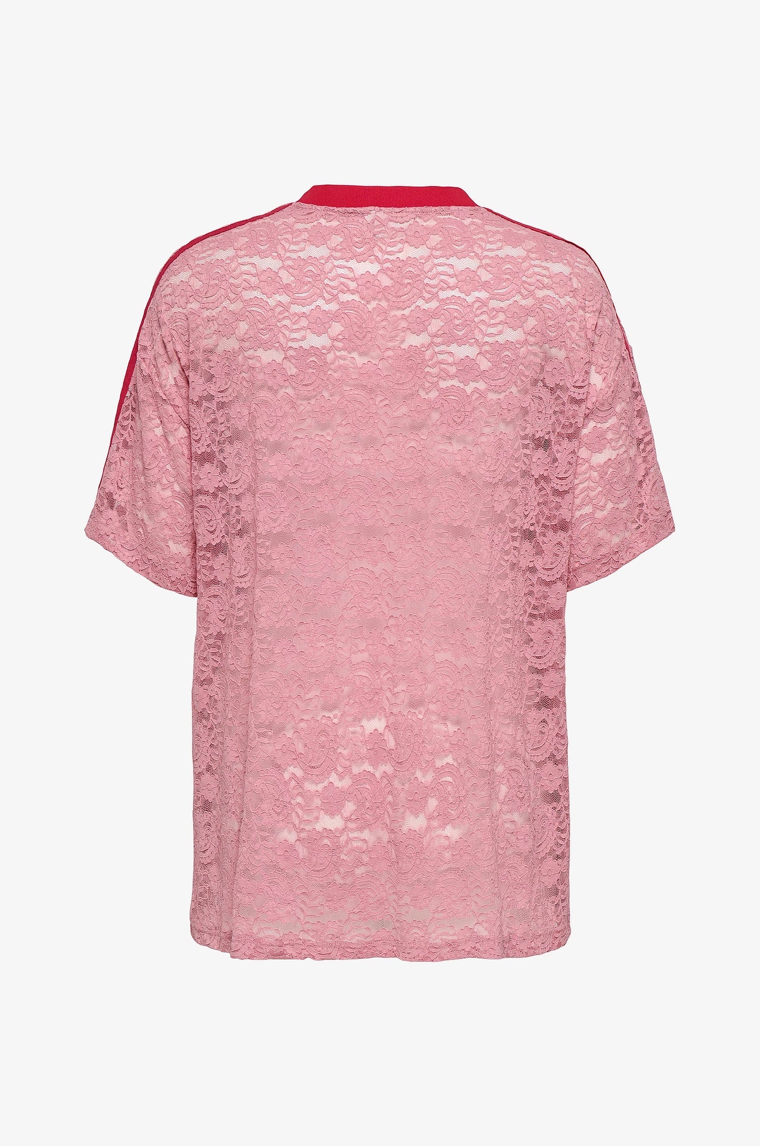 ONLY CARMAKOMA CARKIA S/S O-NECK LACE TEE JRS