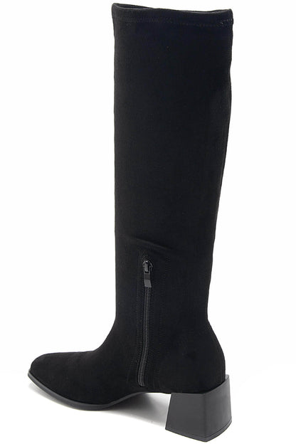 Mind by lene lang strømpe støvle med lynlås  |  sort