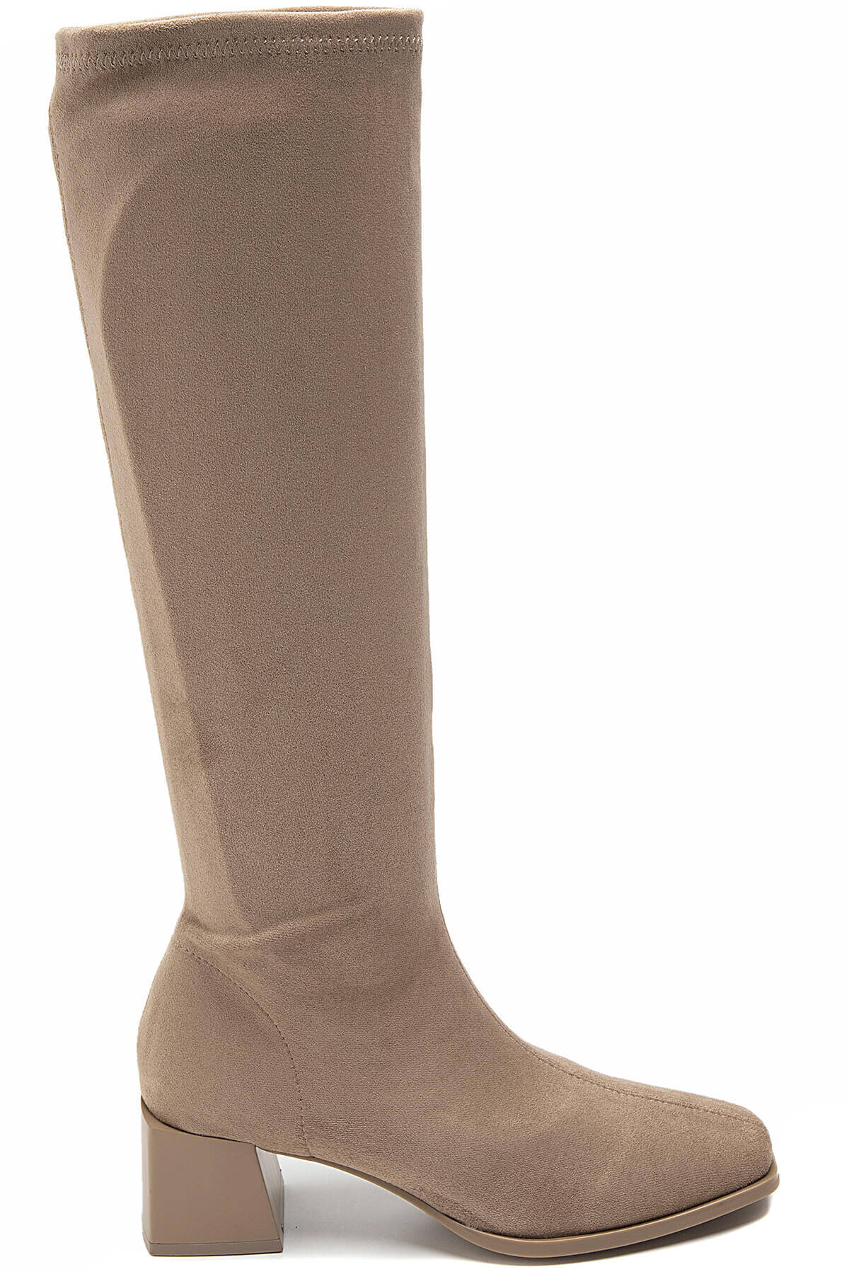 Mind by lene lang strømpe støvle med lynlås | sand